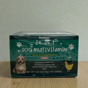 Penkyer 24-in-1 Dog Multivitamin Puppy Chicken Flavor 60 Chews EXP: 3/27